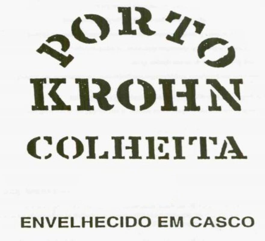 Wiese & Krohn Colheita Porto 1994 Front Label
