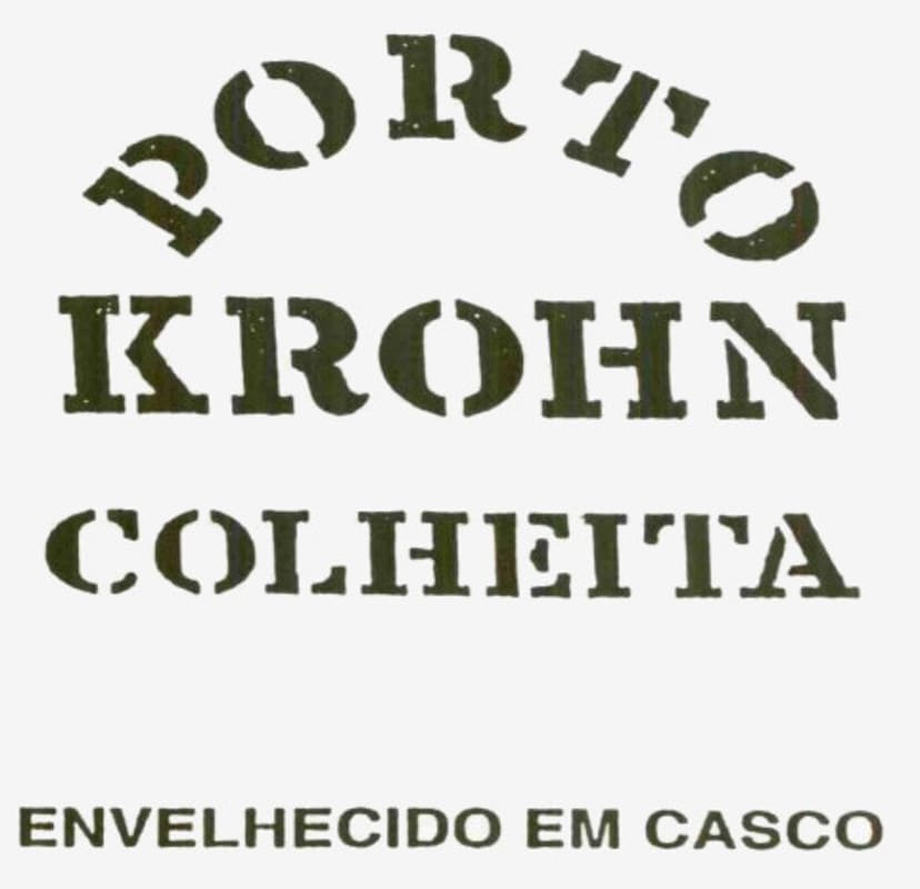 Wiese & Krohn Colheita Port White 1964 Front Label