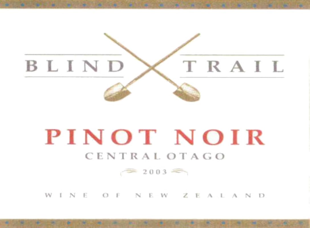 Wild Earth Blind Trail Pinot Noir 2003 Front Label