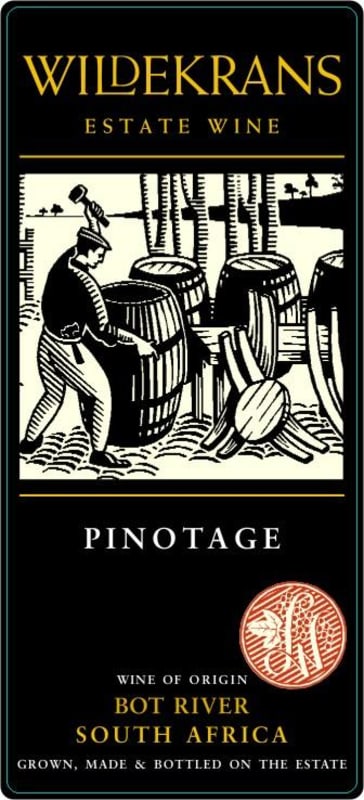 Wildekrans Pinotage 2013 Front Label
