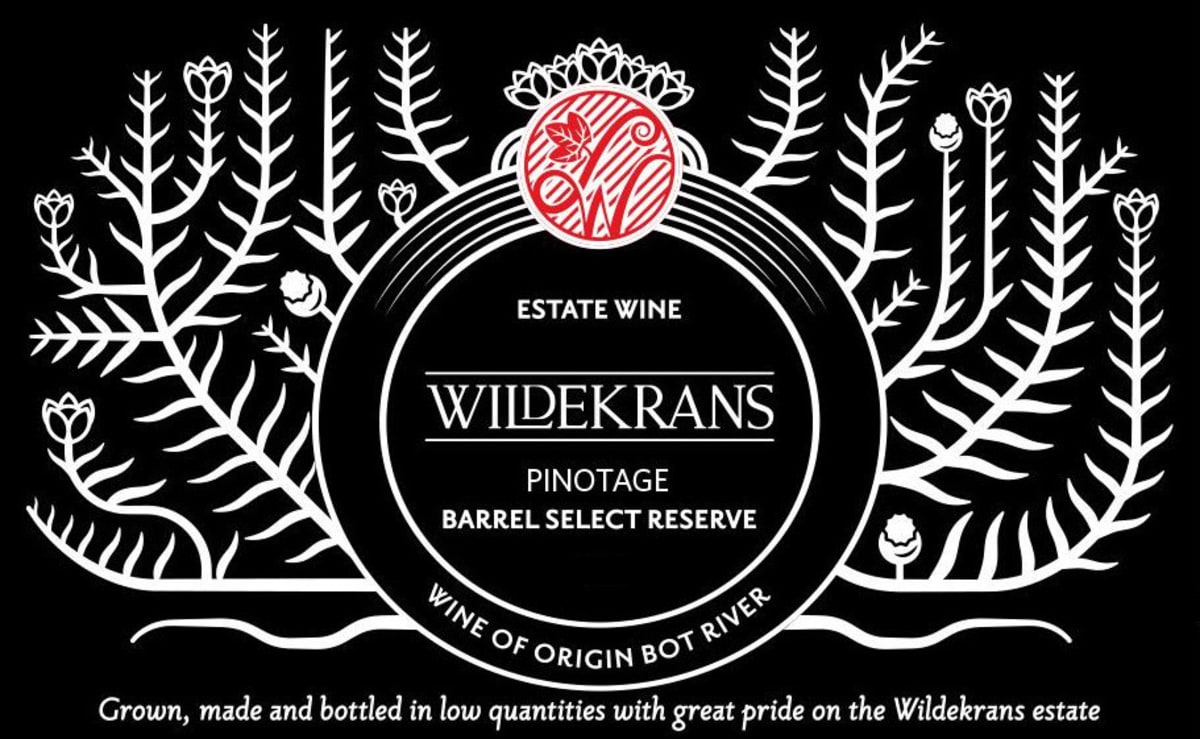 Wildekrans Barrel Select Reserve Pinotage 2012 Front Label