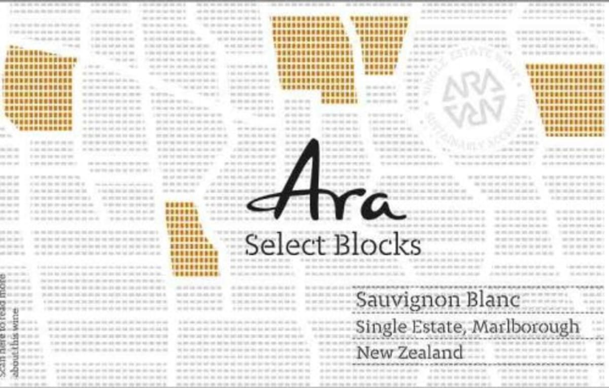 Ara Select Blocks Sauvignon Blanc 2014 Front Label