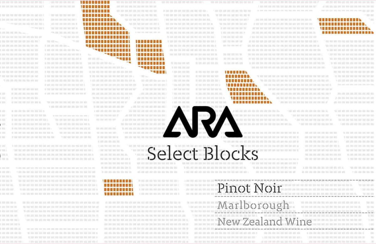 Ara Select Blocks Pinot Noir 2012 Front Label