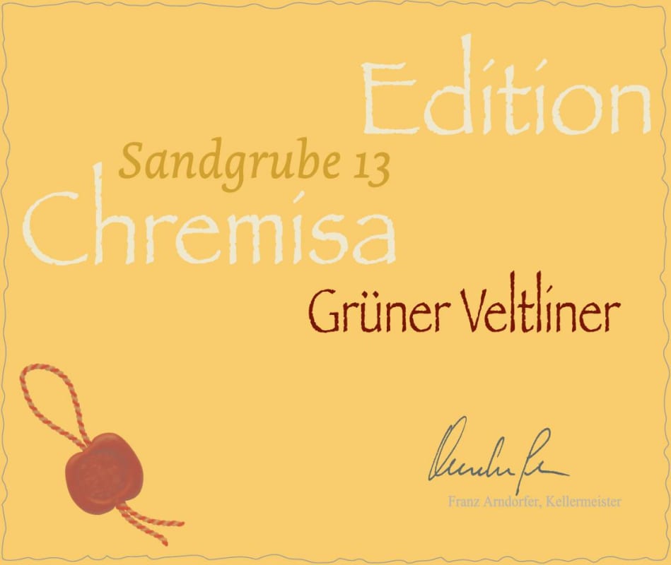 Winzer Krems Chremisa Edition Sandgrub 13 Gruner Veltliner 2011 Front Label