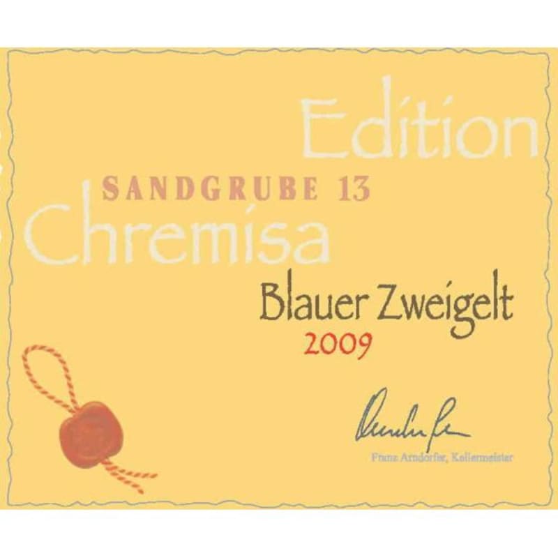 Winzer Krems Chremisa Blaue Editionr Zweigelt 2009 Front Label