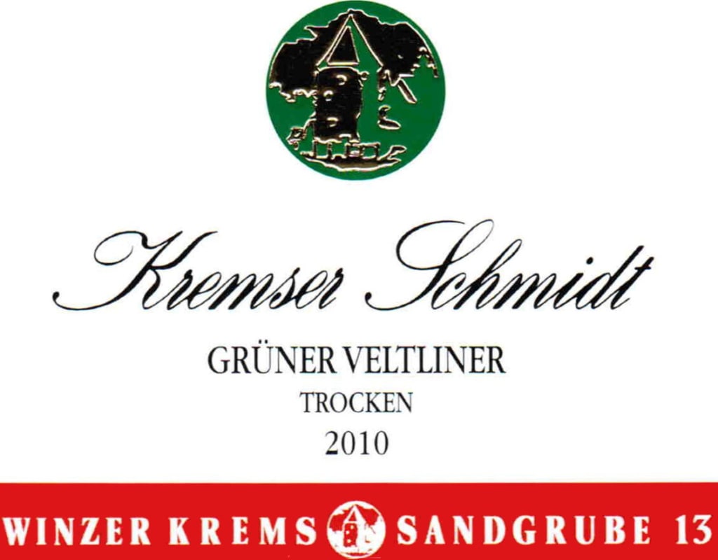 Winzer Krems Kremser Schmidt Gruner Veltliner 2010 Front Label