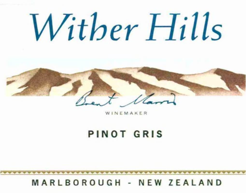 Wither Hills Pinot Gris 2010 Front Label