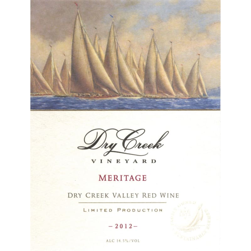 Dry Creek Vineyard Meritage 2012 Front Label