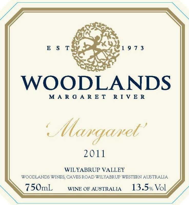 Woodlands Margaret River 2011 Front Label