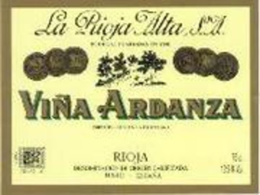 La Rioja Alta Vina Ardanza Reserva 1993 Front Label