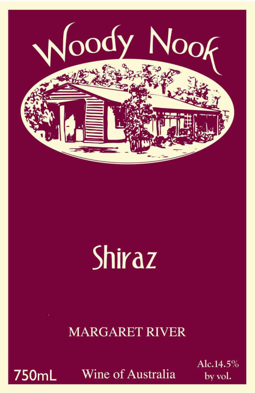Woody Nook Shiraz 2012 Front Label