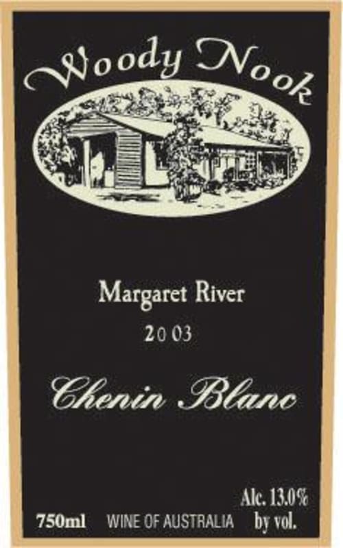 Woody Nook Chenin Blanc 2003 Front Label
