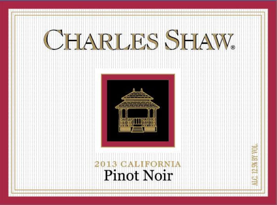 Charles Shaw Pinot Noir 2013 Front Label