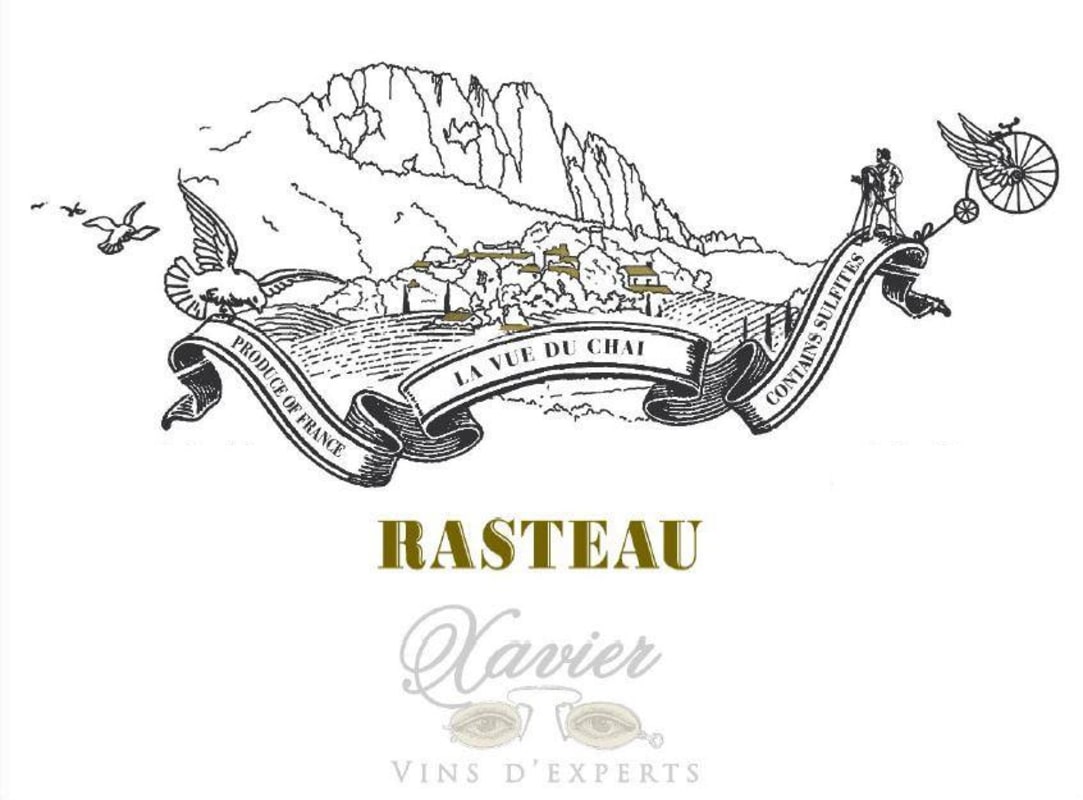 Xavier Vins Rasteau 2015 Front Label