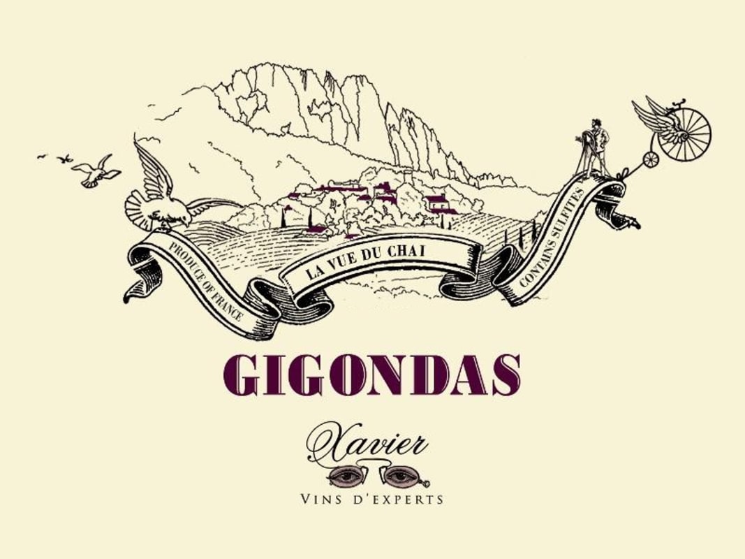 Xavier Vins Gigondas Xavier 2010 Front Label