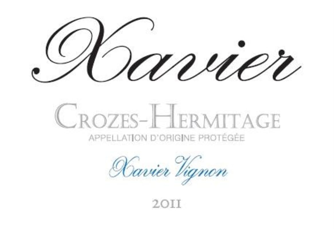 Xavier Vins Crozes-Hermitage 2011 Front Label