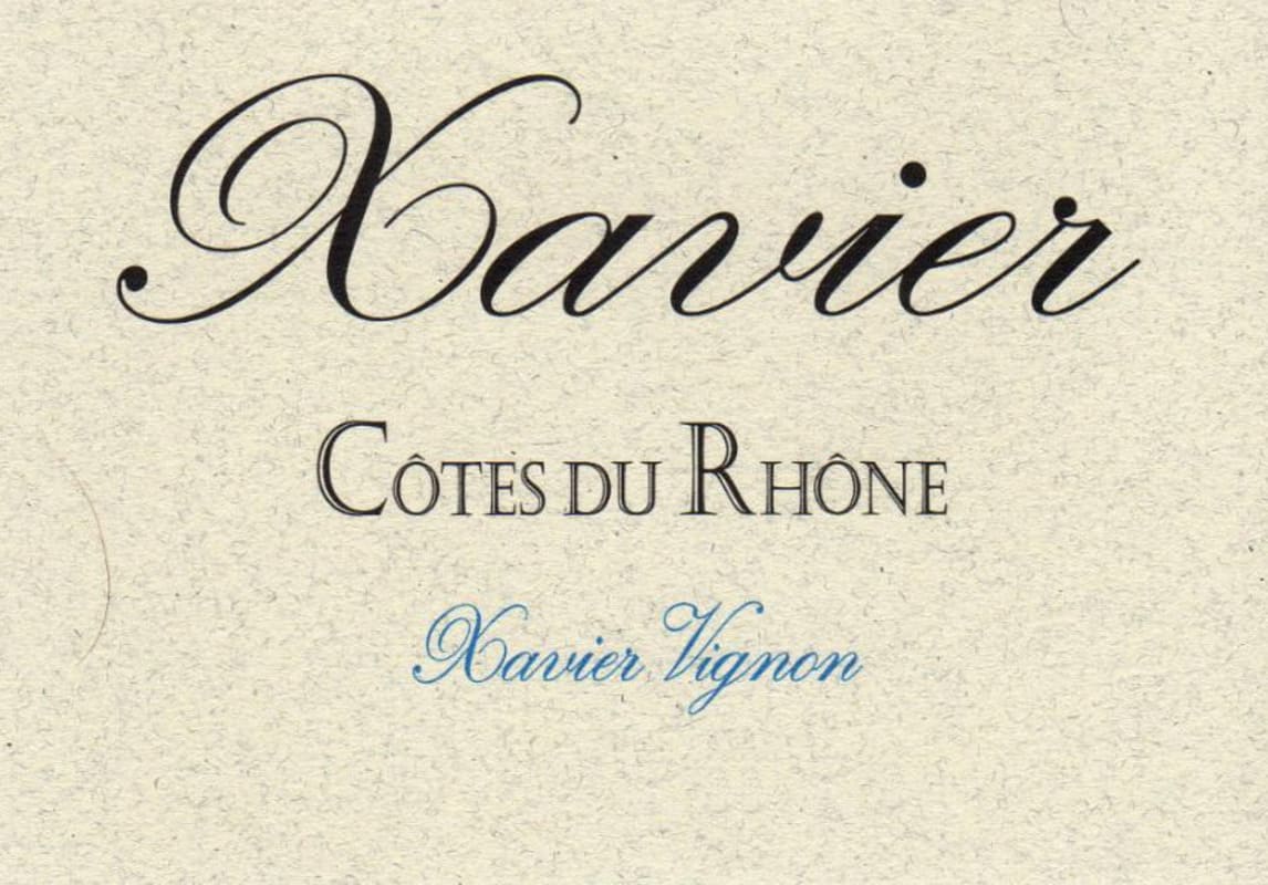 Xavier Vins Cotes du Rhone 2011 Front Label