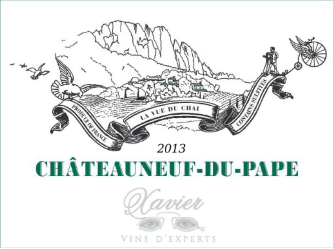 Xavier Vins Chateauneuf-du-Pape Xavier Blanc 2013 Front Label