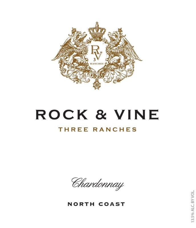 Nine North Wine Company Three Ranches Chardonnay 2013 Front Label