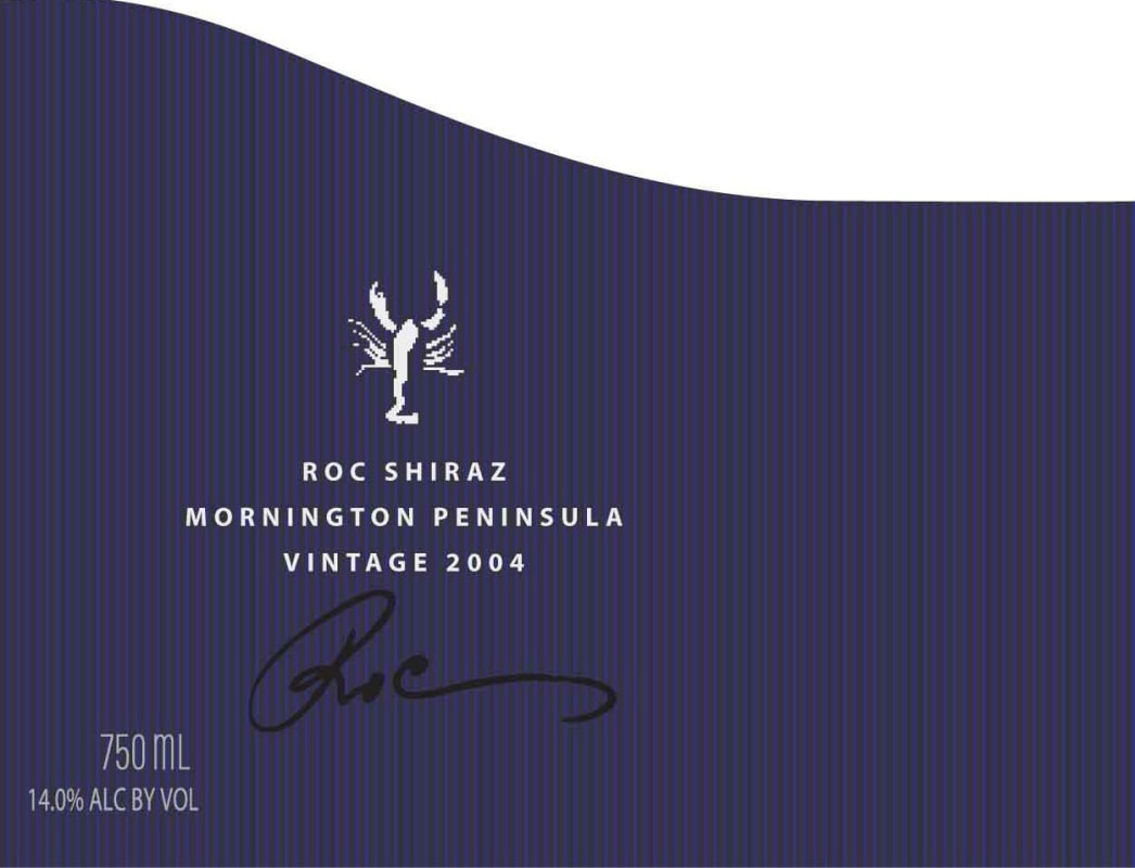 Yabby Lake Roc Shiraz 2004 Front Label