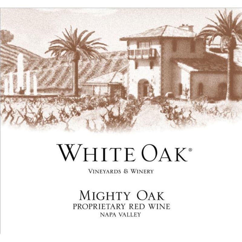 White Oak Mighty Oak Red 2013 Front Label