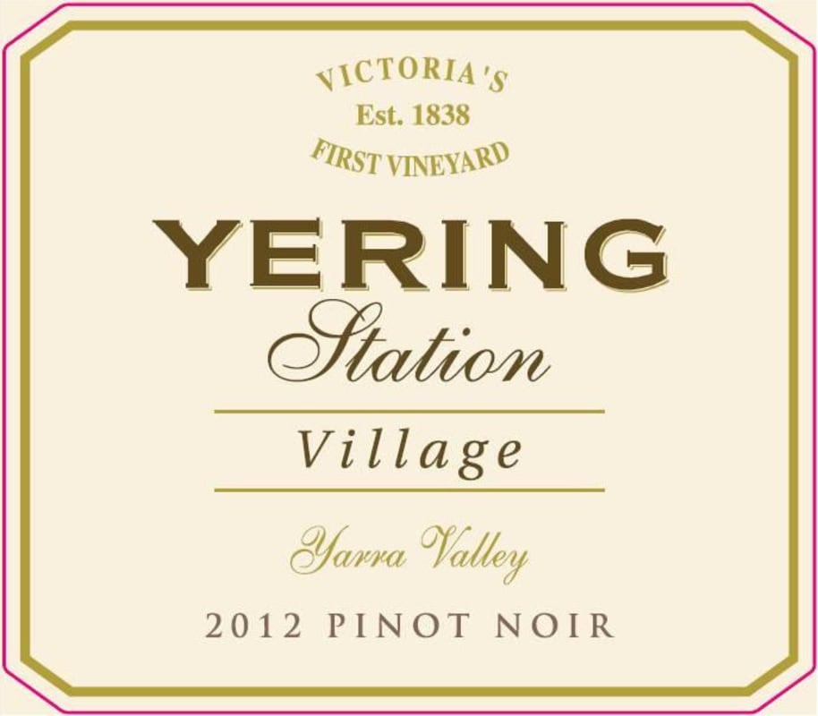 Yering Station Village Pinot Noir 2012 Front Label