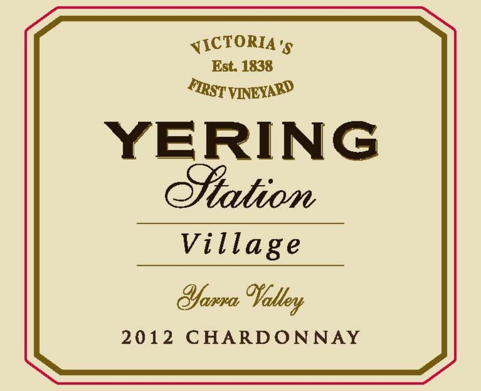 Yering Station Village Chardonnay 2012 Front Label
