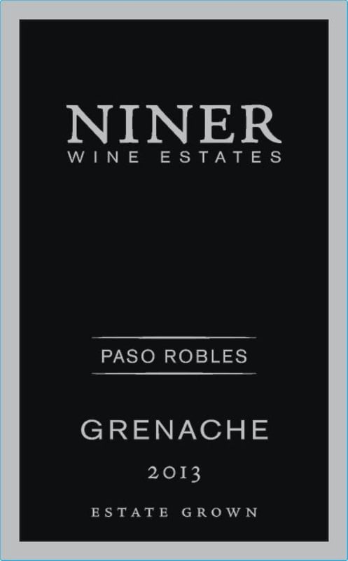 Niner Grenache 2013 Front Label