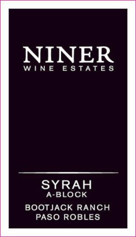 Niner Bootjack Ranch Syrah 2007 Front Label