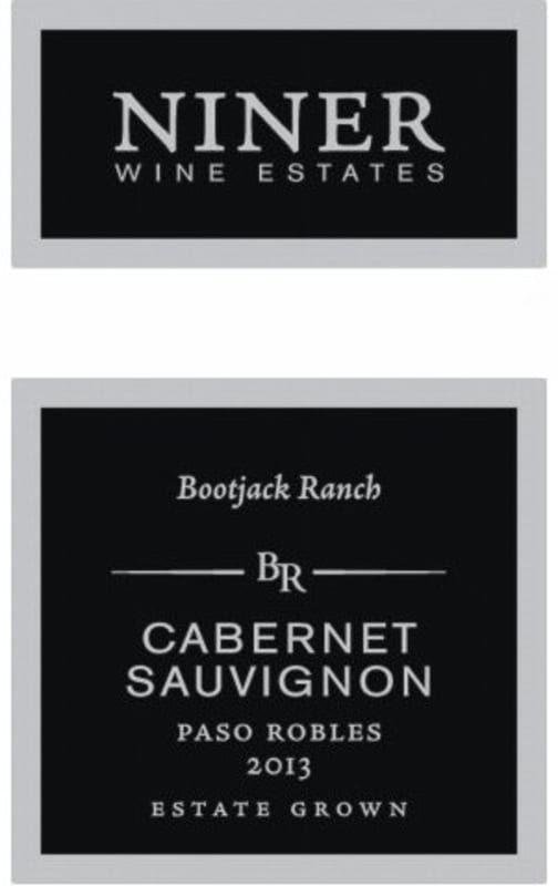 Niner Bootjack Ranch Cabernet Sauvignon 2013 Front Label