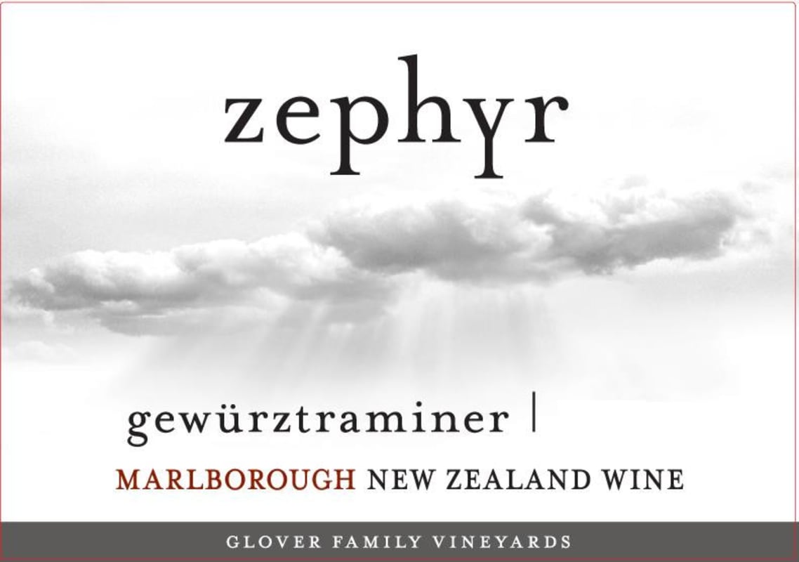 Zephyr Gewurztraminer 2015 Front Label