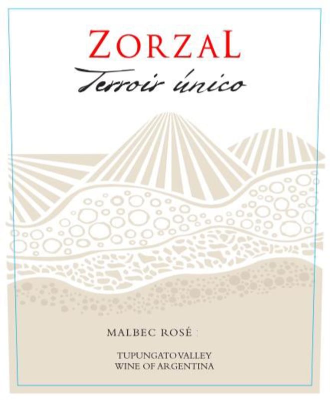 Zorzal Terroir Unico Rose 2014 Front Label