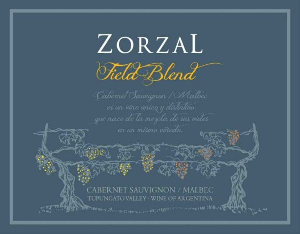 Zorzal Field Blend Cabernet Sauvignon - Malbec 2012 Front Label