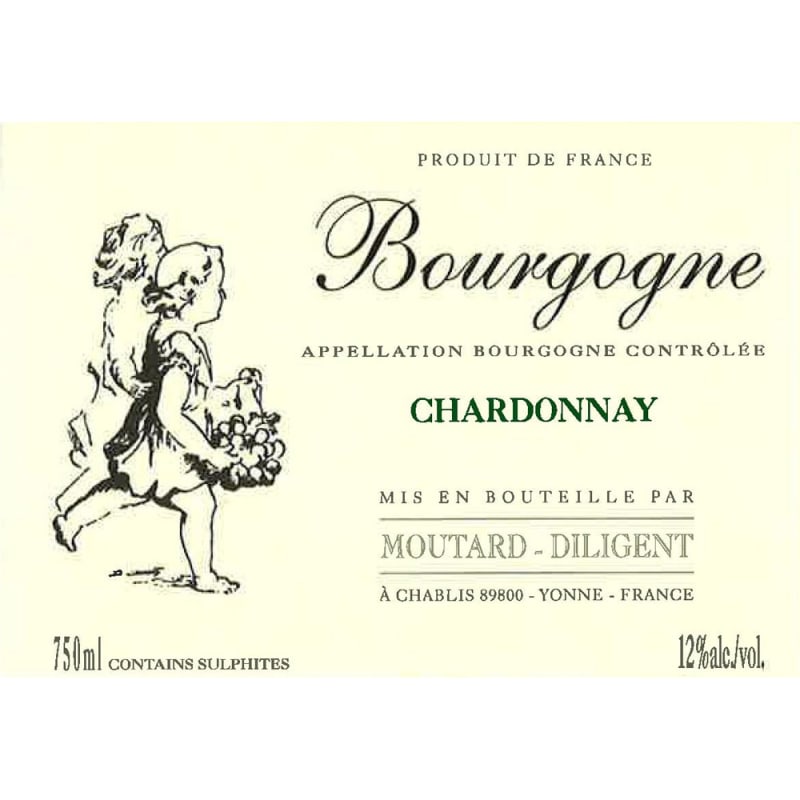 Moutard-Diligent Bourgogne Chardonnay 2013 Front Label