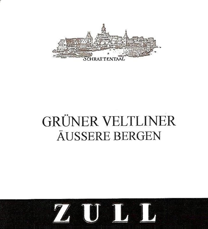 Zull Aussere Bergen Gruner Veltliner 2013 Front Label