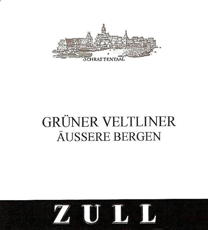 Zull Aussere Bergen Gruner Veltliner 2009 Front Label
