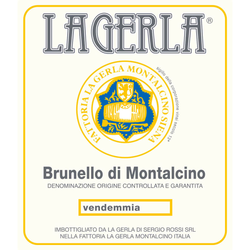La Gerla Brunello di Montalcino (375ML half-bottle) 2011 Front Label