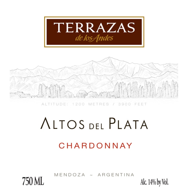 Terrazas de los Andes Altos del Plata Chardonnay 2015 Front Label