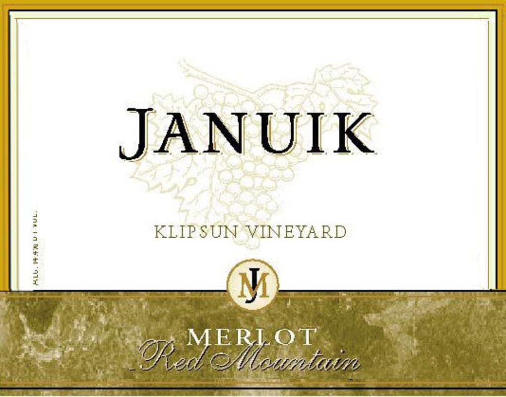 Januik Winery Klipsun Vineyard Merlot 2010 Front Label