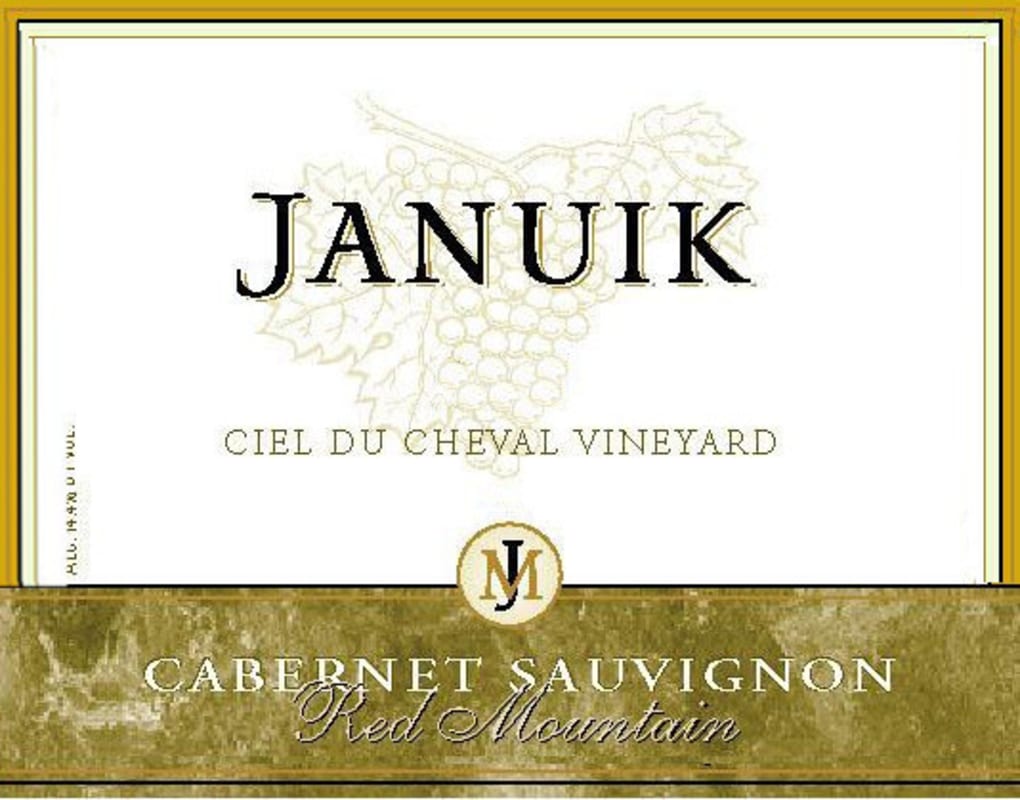 Januik Winery Ciel du Cheval Vineyard Cabernet Sauvignon 2009 Front Label