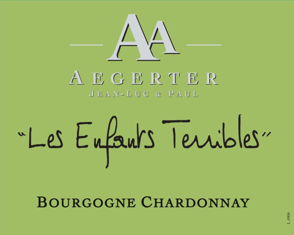 AA Aegerter Bourgogne Les Enfants Terribles Chardonnay 2013 Front Label