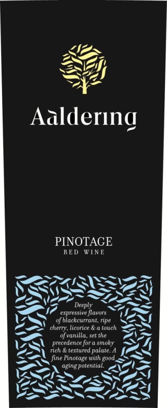 Aaldering Vineyards & Wines Pinotage 2012 Front Label