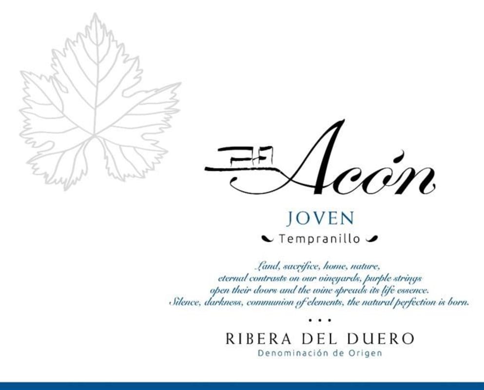 Abadia de Acon Joven 2013 Front Label