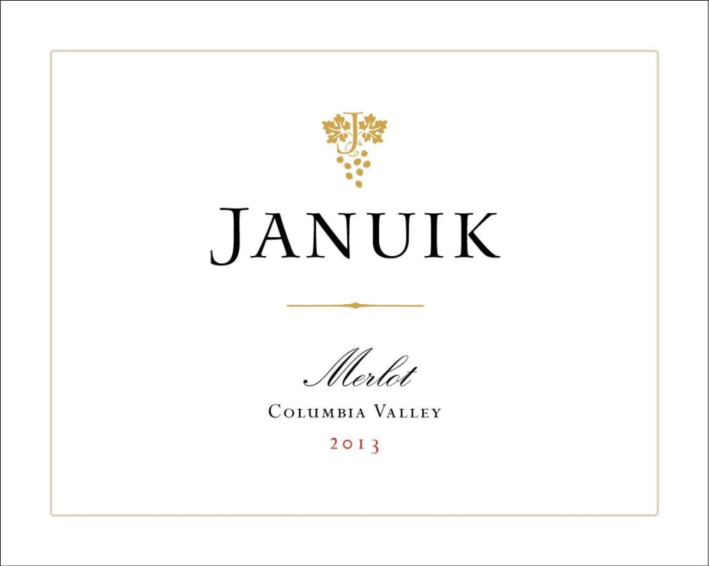 Januik Winery Merlot 2013 Front Label
