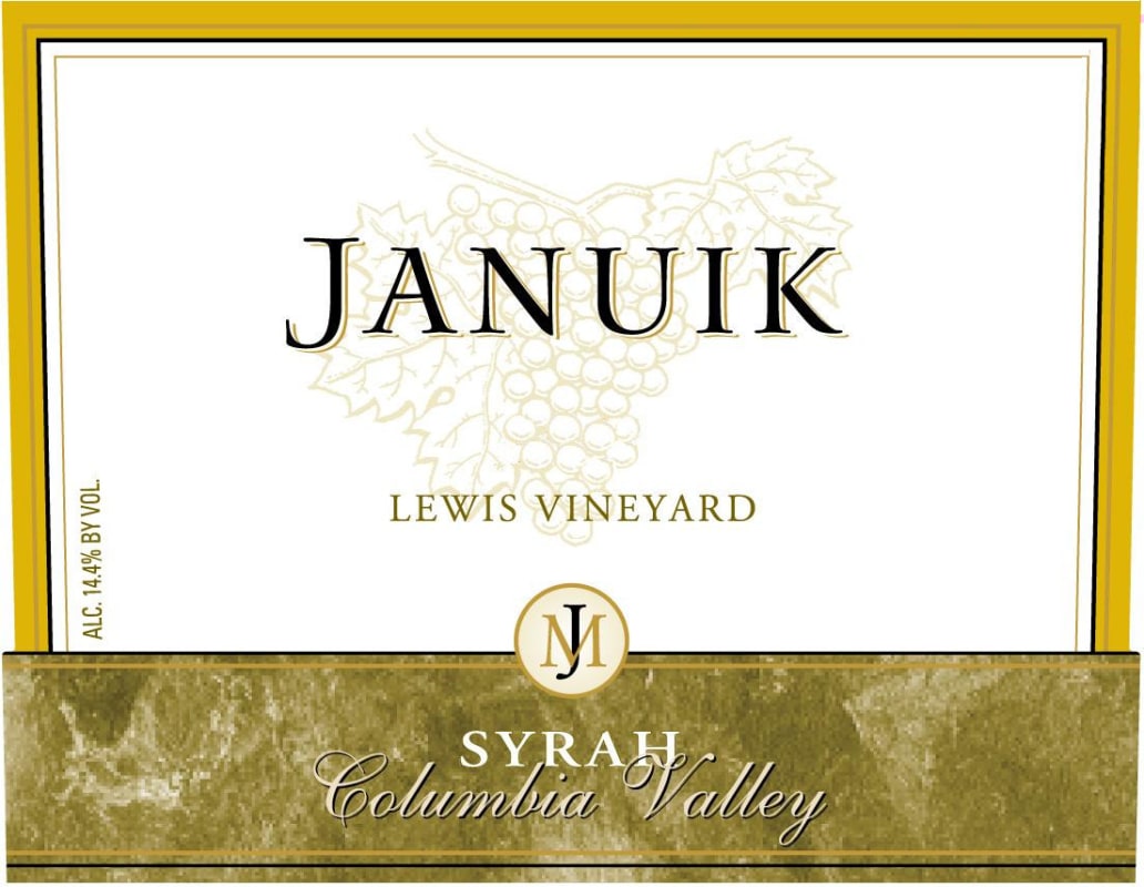Januik Winery Lewis Vineyards Syrah 2009 Front Label