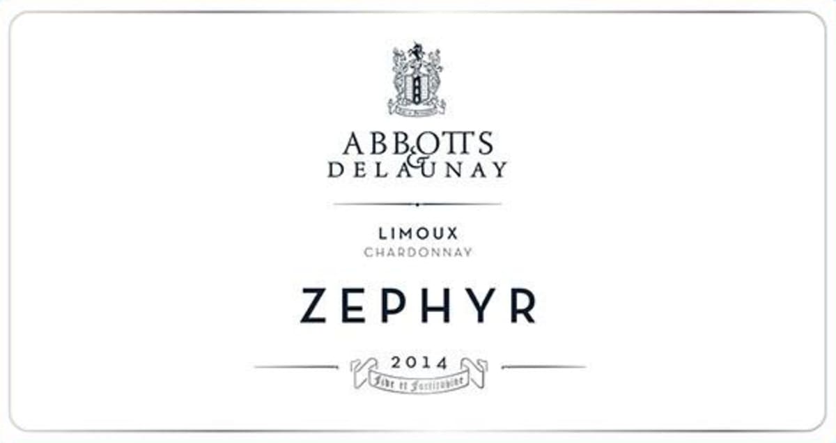 Abbotts & Delaunay Limoux Zephyr Chardonnay 2014 Front Label