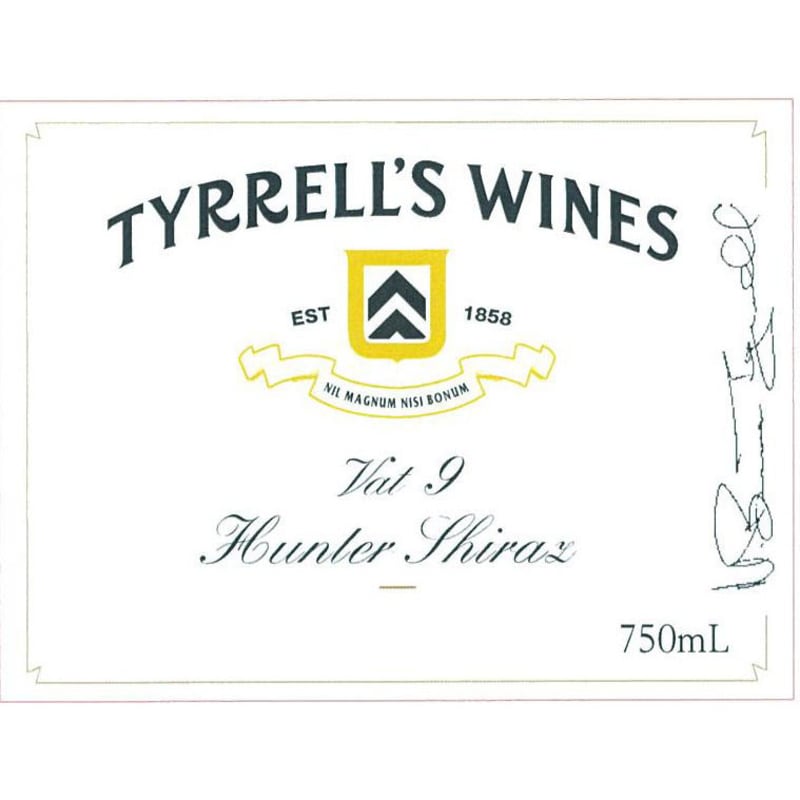 Tyrrell's Vat 9 Shiraz 2014 Front Label