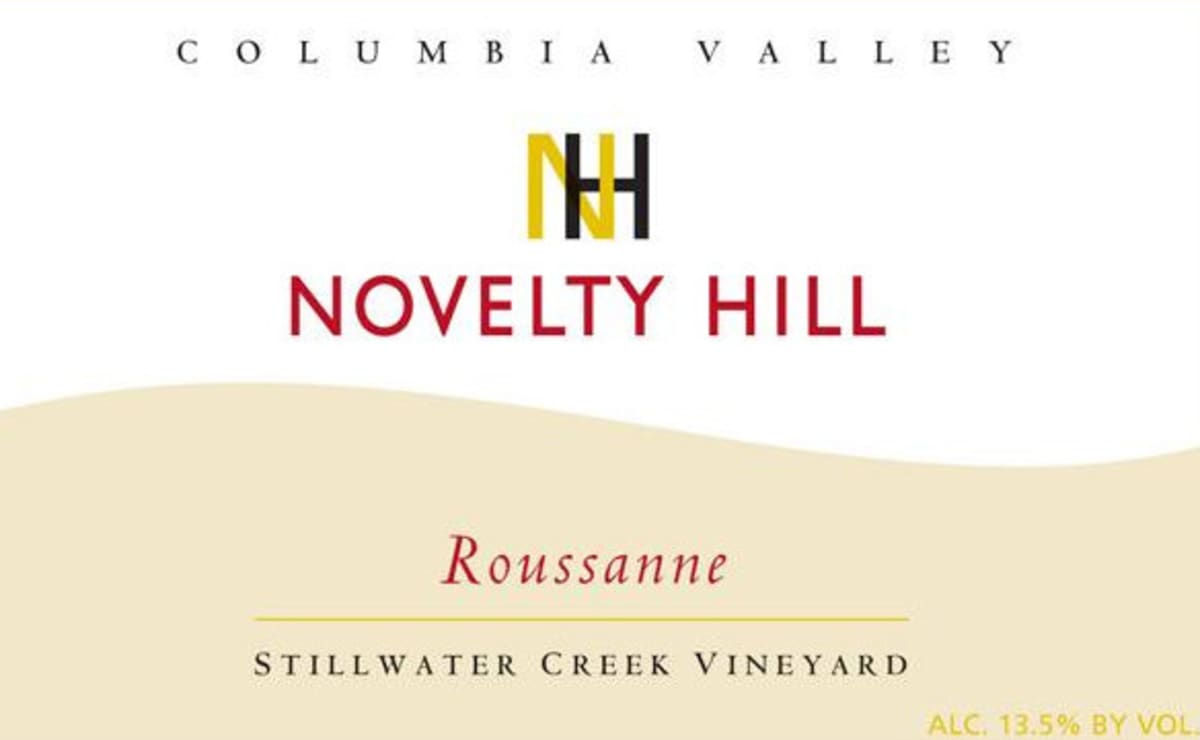Novelty Hill Stillwater Creek Vineyard Roussanne 2012 Front Label