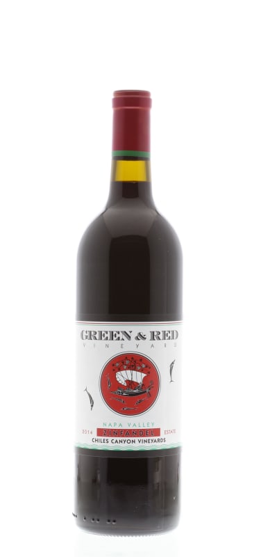 Green & Red Chiles Canyon Vineyards Zinfandel 2014 Front Bottle Shot