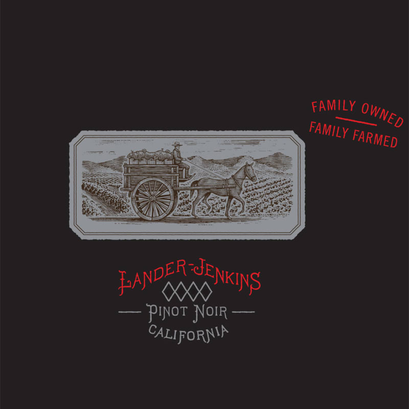 Lander-Jenkins Pinot Noir 2013 Front Label